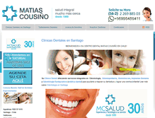 Tablet Screenshot of dentalmatiascousinochile.cl
